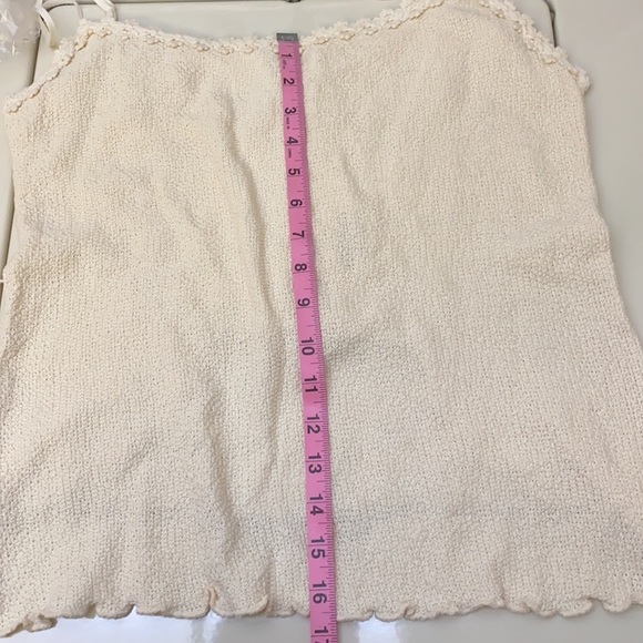 LAMESA 100% Cotton Tank Top Beige/Cream Color size Large Made in Peru NWT - Picture 10 of 11